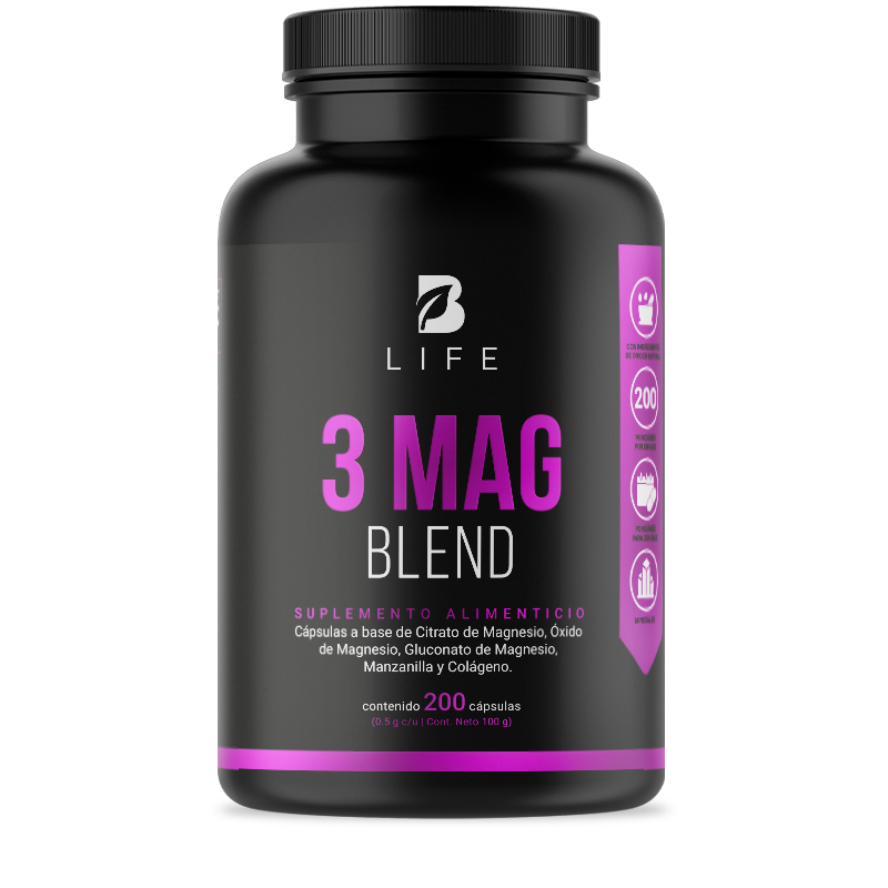 Mezcla De Citrato, Óxido Y Gluconato De Magnesio B Life® | 3 Mag Blend ...