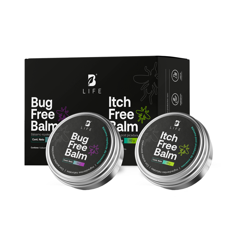 Kit Bug Free & Itch Free Balm | Kit de Bálsamos Repelente y para Después de Picaduras de Insectos