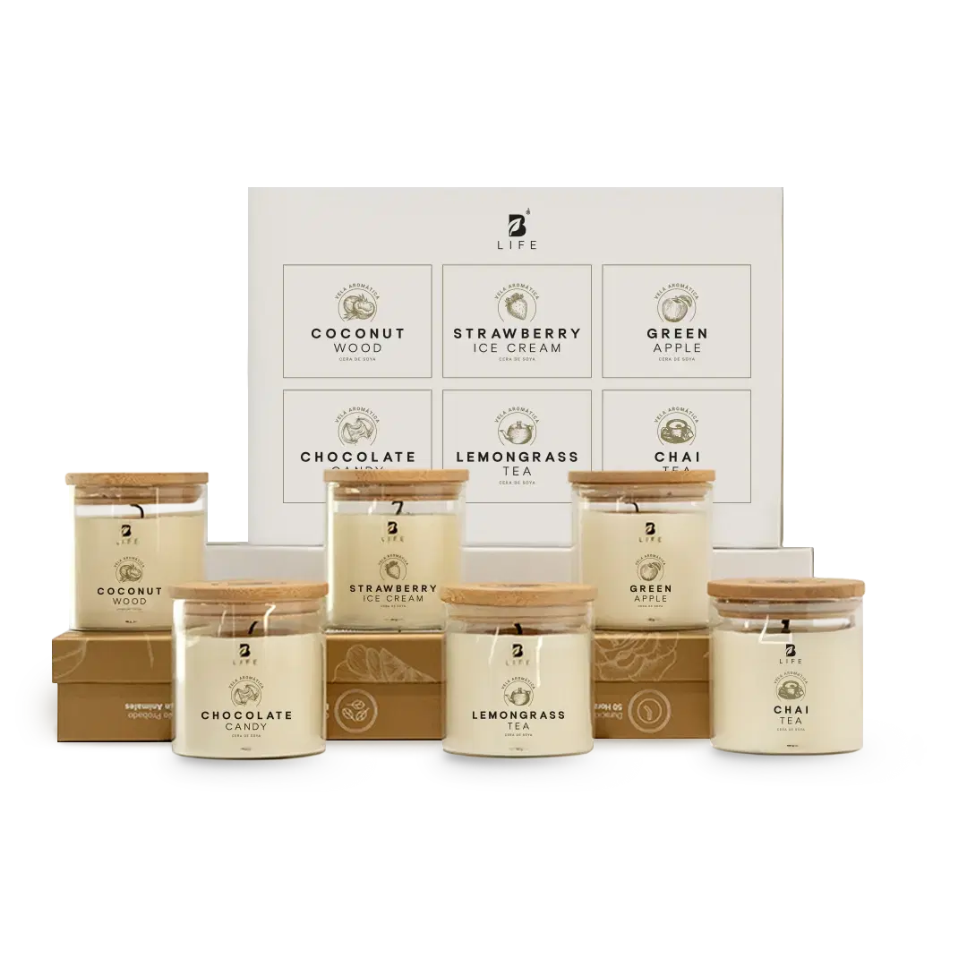 Imagen de Kit de 6 Velas Harmony Fusion 160 g c/u