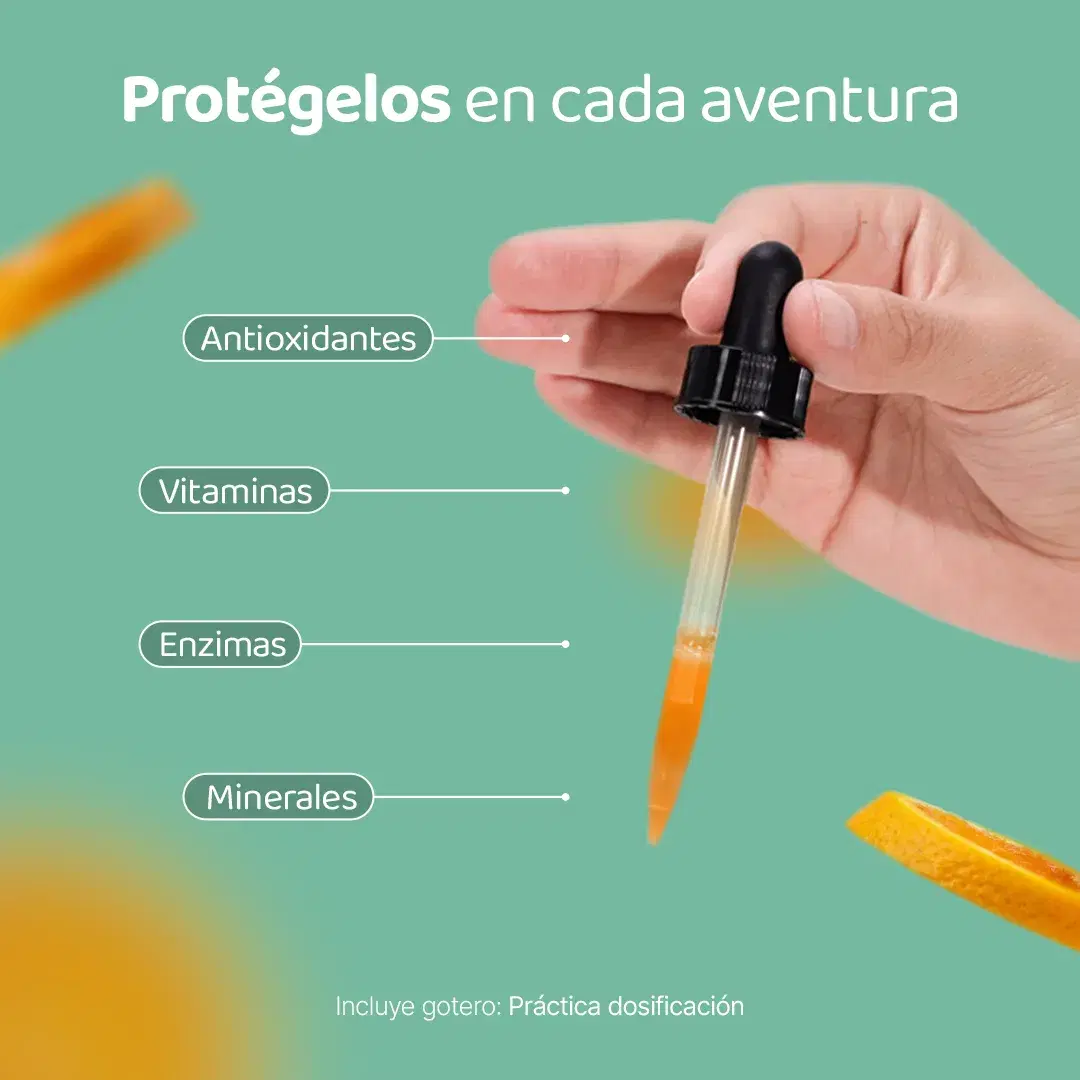 Imagen de Mezcla de Boswelia y Quercetina en gotas | con Vitamina C y Zinc | para mayores de 3 años | 60 ml 