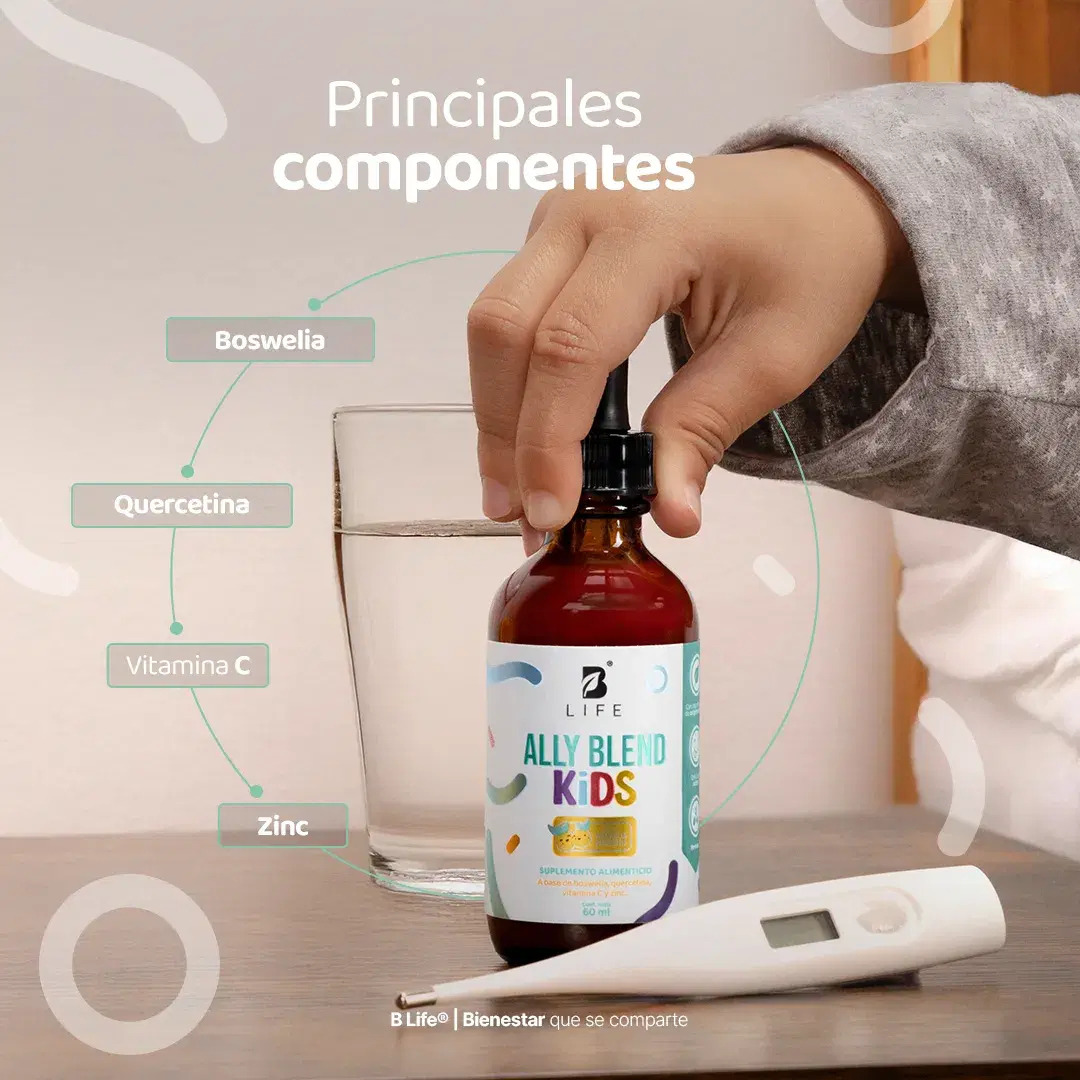 Imagen de Mezcla de Boswelia y Quercetina en gotas | con Vitamina C y Zinc | para mayores de 3 años | 60 ml 