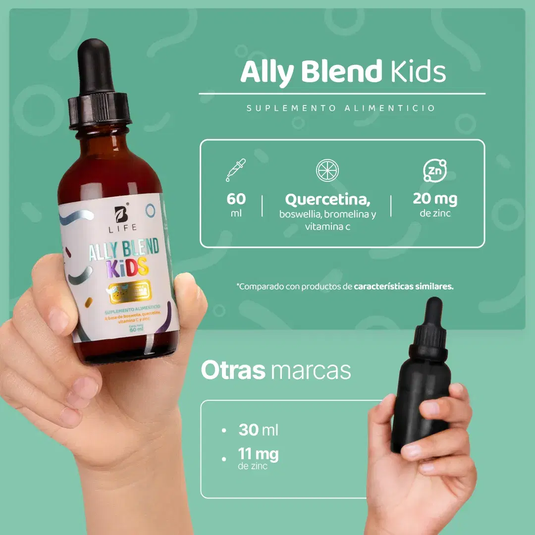 Imagen de Mezcla de Boswelia y Quercetina en gotas | con Vitamina C y Zinc | para mayores de 3 años | 60 ml 