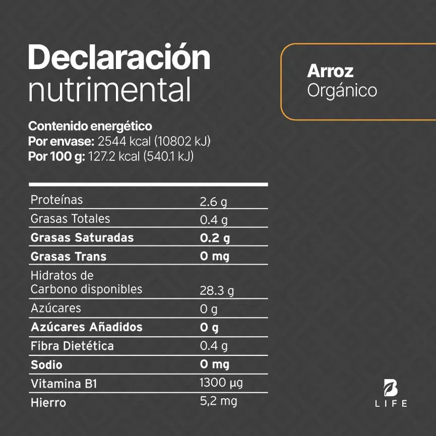 Imagen de Arroz Blanco Orgánico | 2 kg