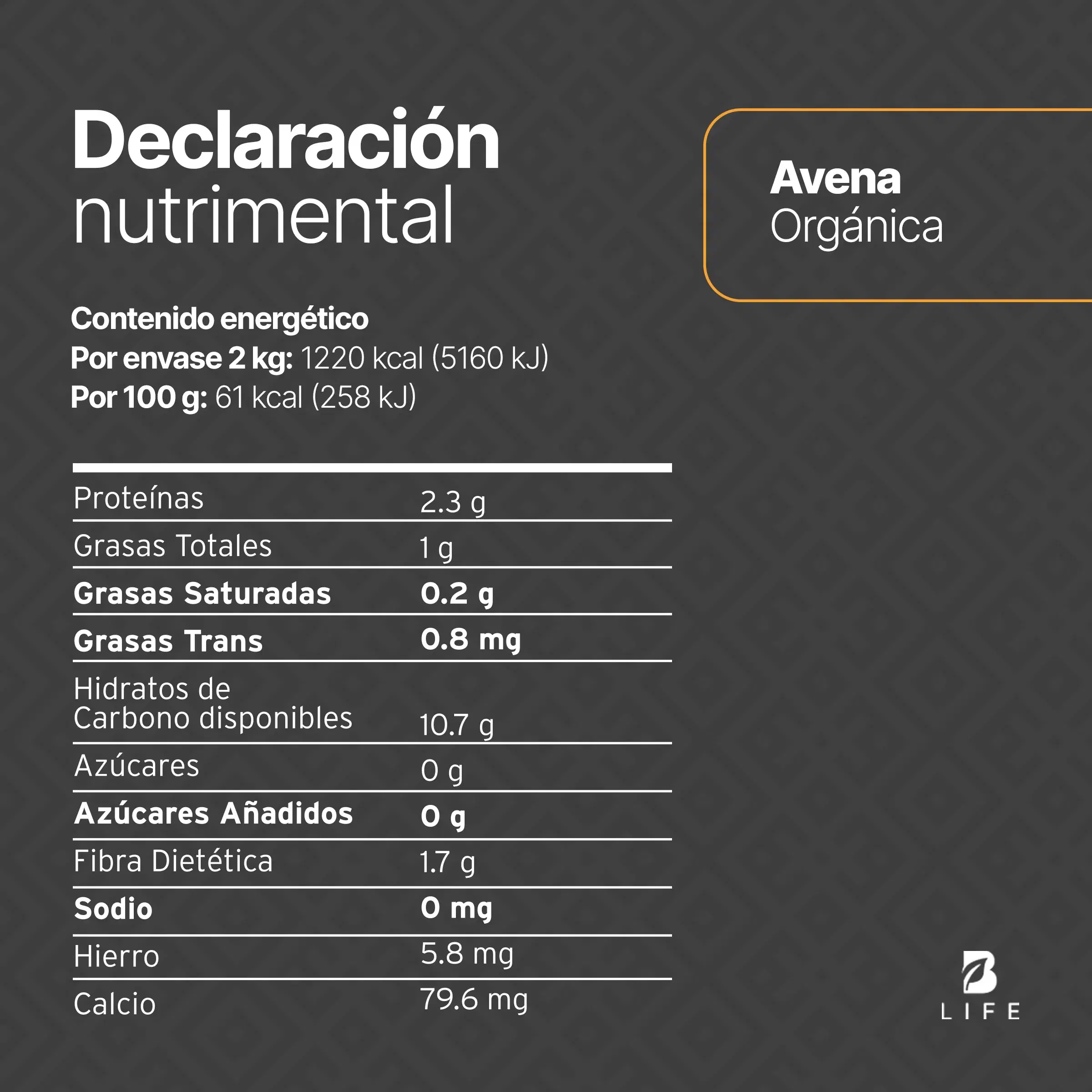 Imagen de Avena Orgánica Sin Gluten | 2 Kg