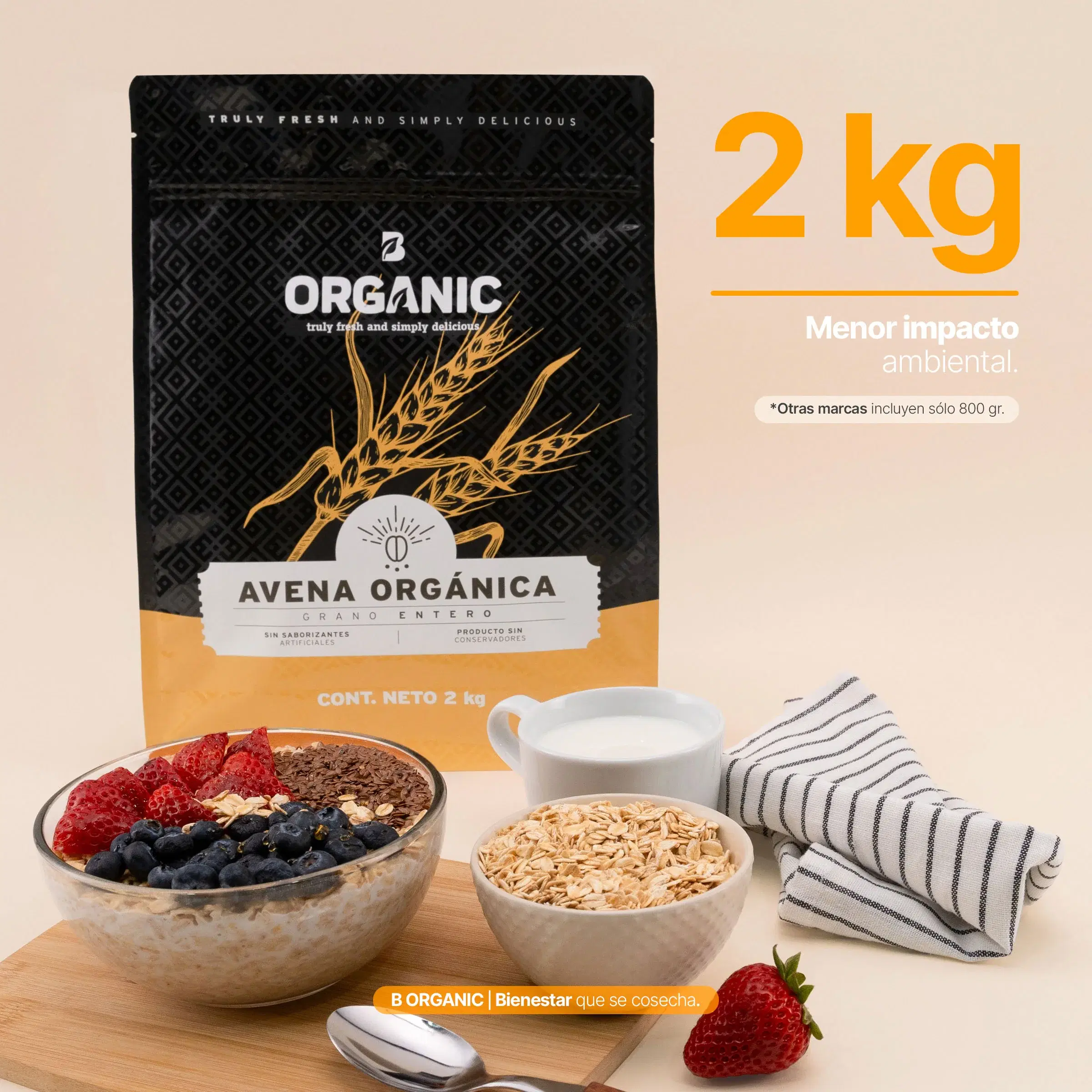 Imagen de Avena Orgánica Sin Gluten | 2 Kg