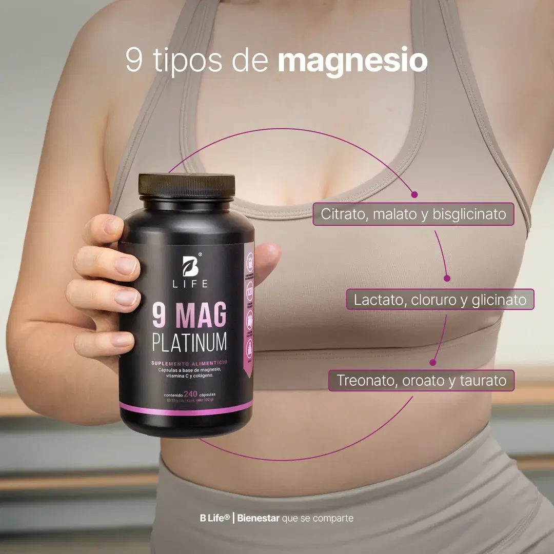 Imagen de Mezcla de Magnesios | con Colágeno Hidrolizado y Vitamina C | 240 cápsulas