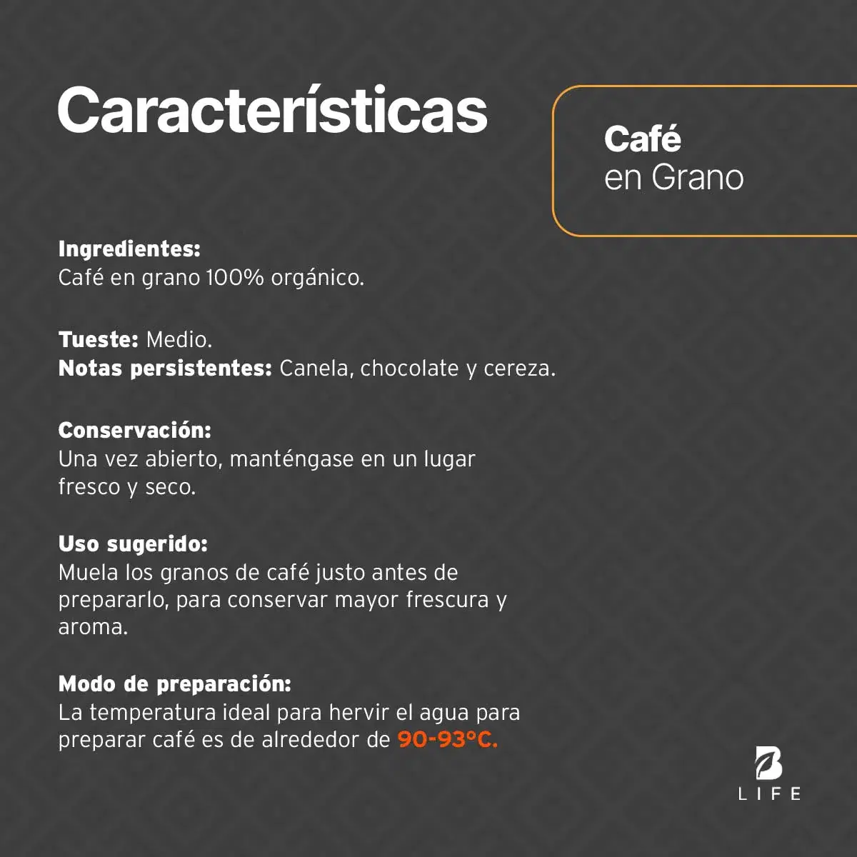 Imagen de Café en Grano Orgánico | 1 kg