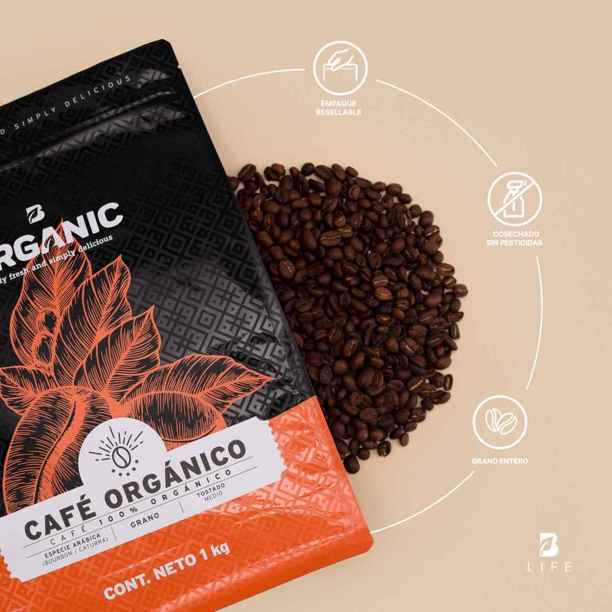 Imagen de Café en Grano Orgánico | 1 kg
