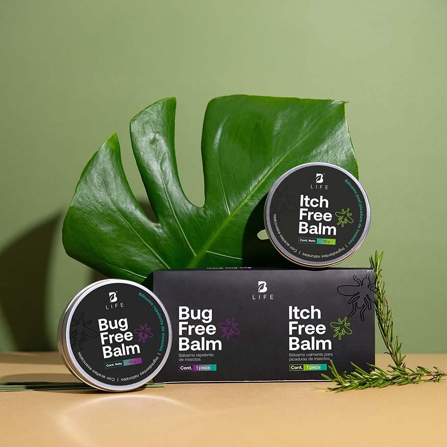 Imagen de Kit Bug Free & Itch Free Balm | Kit de Bálsamo Anti-picaduras y Bálsamo Post-picaduras de Insectos 2 piezas 113 g c/u