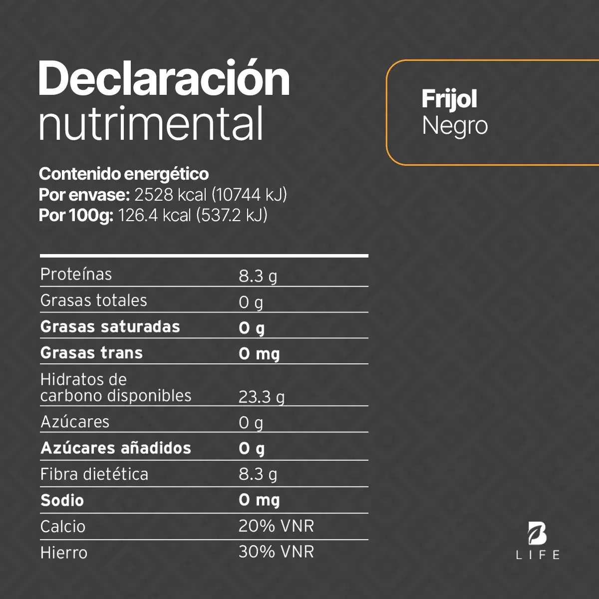 Imagen de Frijol Negro Orgánico | 2 kg