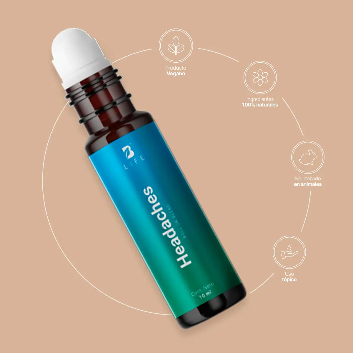 Imagen de Headaches | Aceite Roll On 3 piezas 10 ml c/u