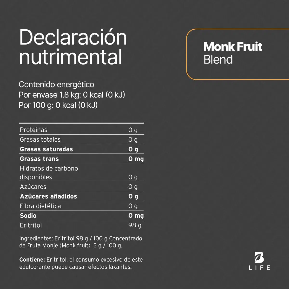 Imagen de Monk Fruit Blend | 1.8 kg