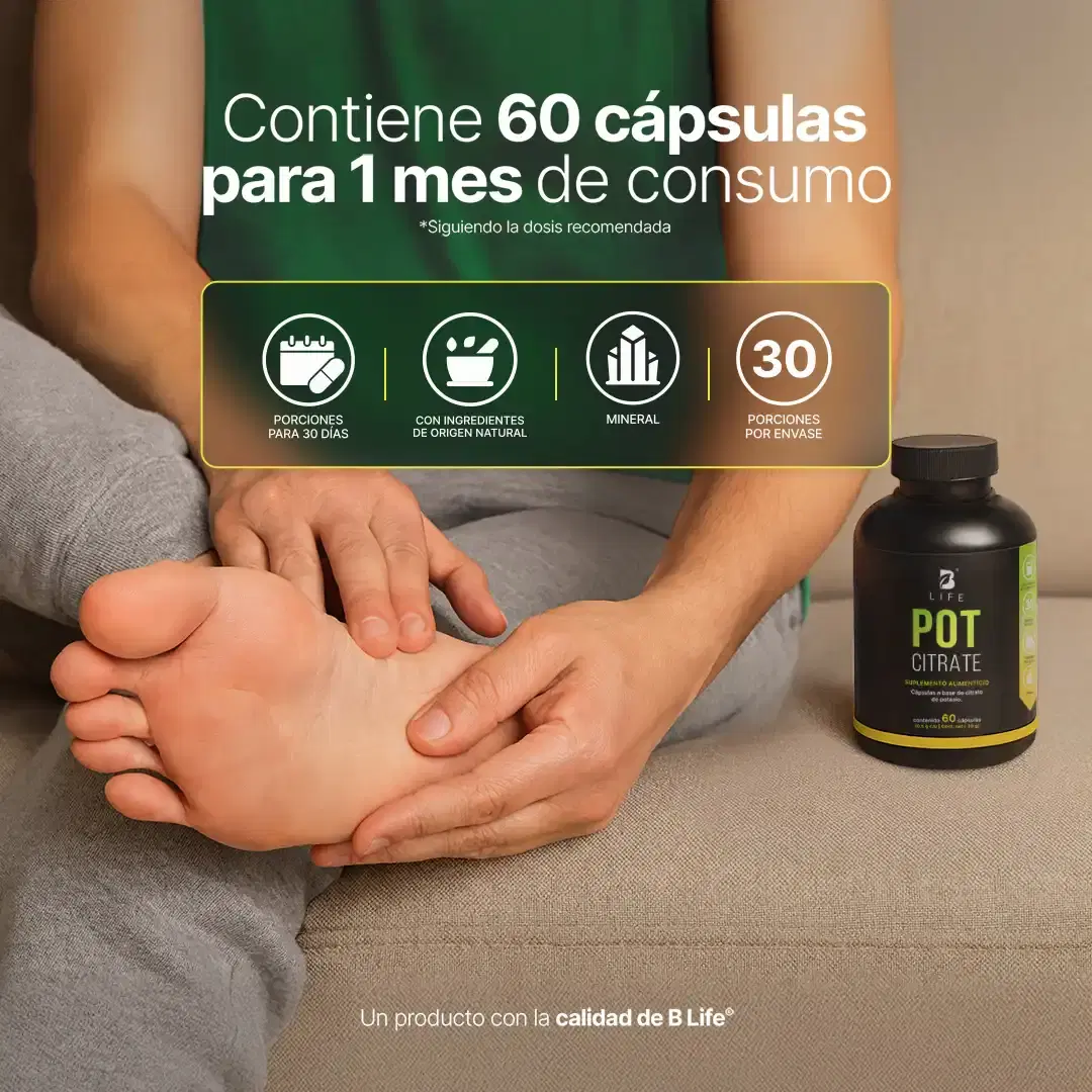 Imagen de Fórmula Pura de Citrato de Potasio | 383 mg  Porción | 60 Cápsulas