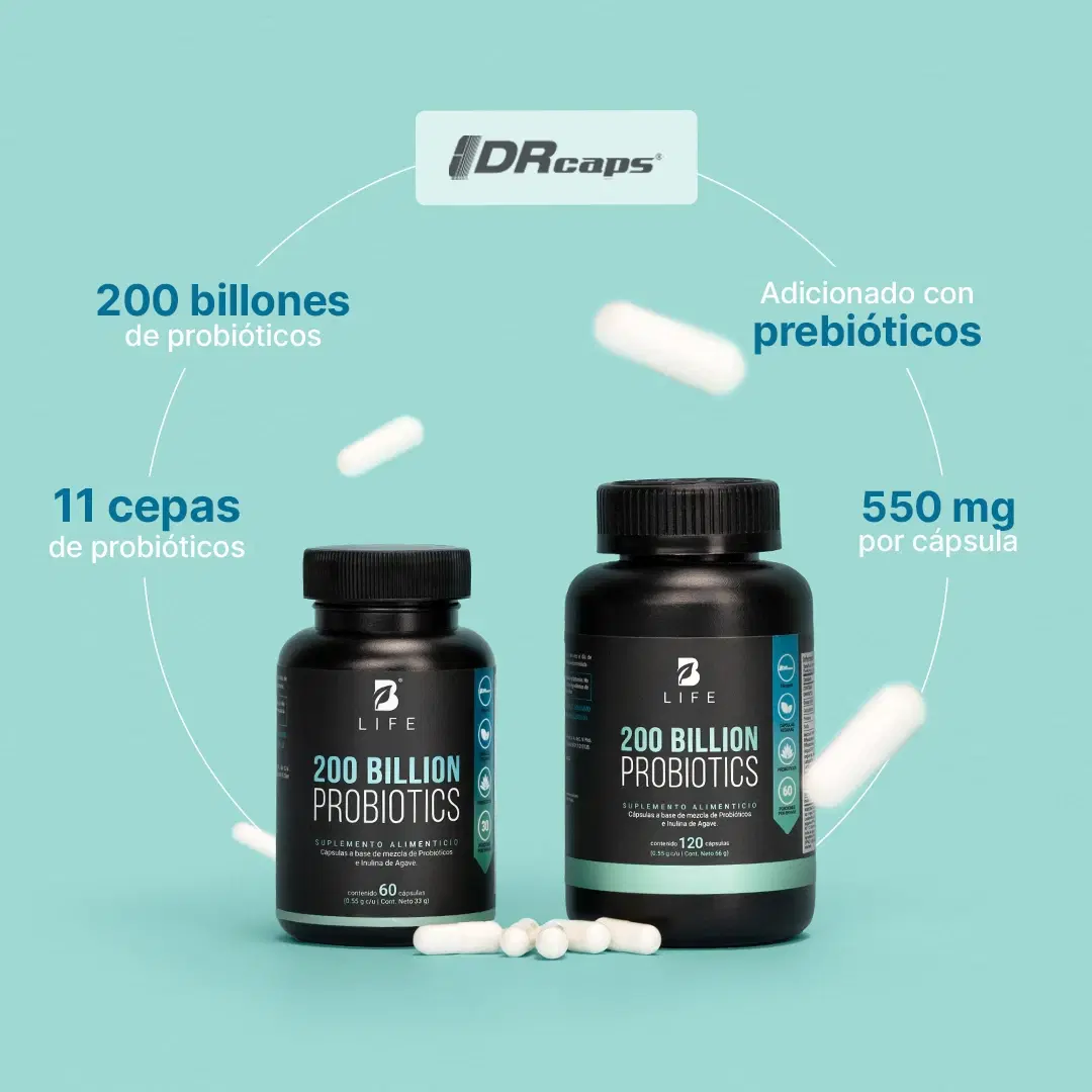 Imagen de 200 billones de probióticos | con Inulina de Agave | DRcaps