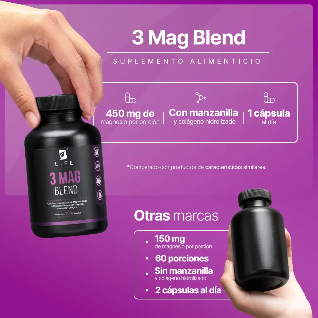 Imagen de Mezcla de Magnesios | Citrato, Óxido y Gluconato de Alta Absorción