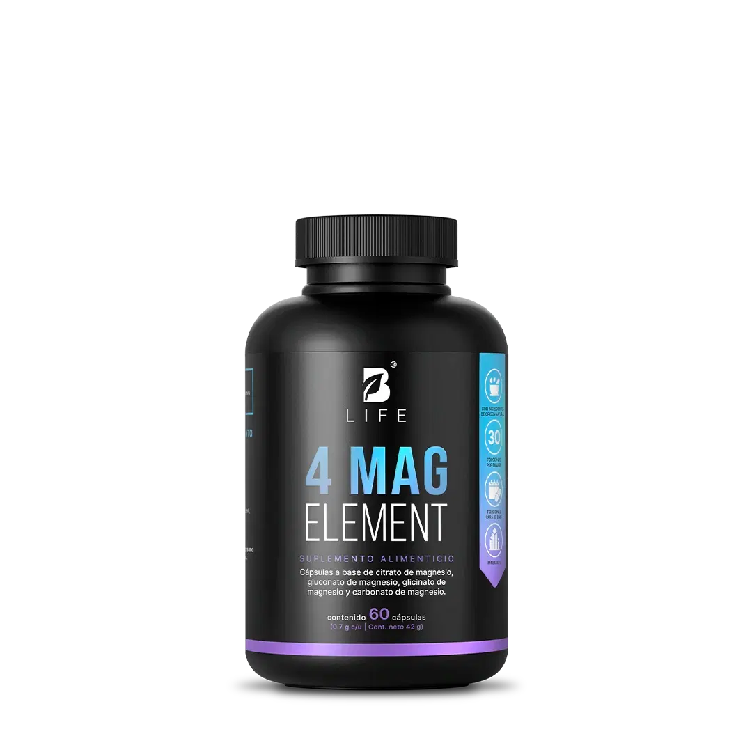 Imagen de Mezcla de 4 tipos de Magnesio | 1400 mg por porción | 60 cápsulas