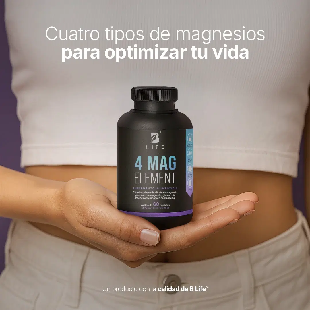 Imagen de Mezcla de 4 tipos de Magnesio | 1400 mg por porción | 60 cápsulas