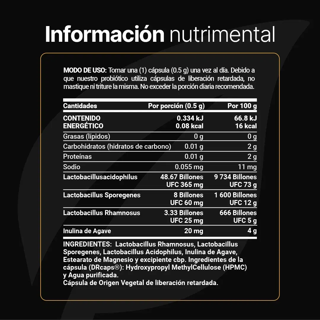 Imagen de 60 Billones de Probióticos | DRcaps | con Inulina De Agave