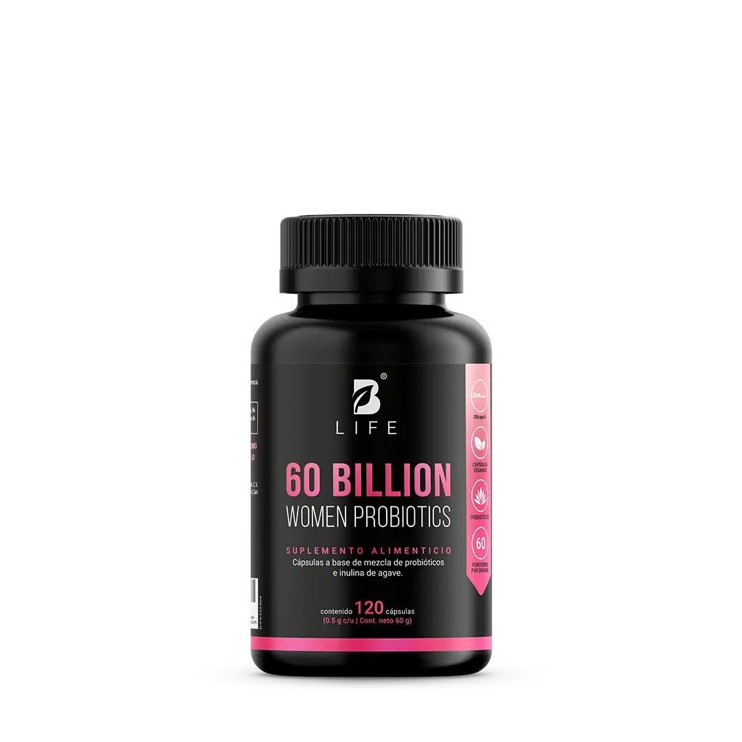 Imagen de 60 billones de Probióticos Para Mujer | con Bromelina e Inulina de Agave | 120 cápsulas