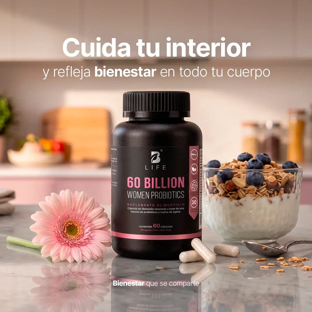 Imagen de 60 billones de Probióticos Para Mujer | con Bromelina e Inulina de Agave