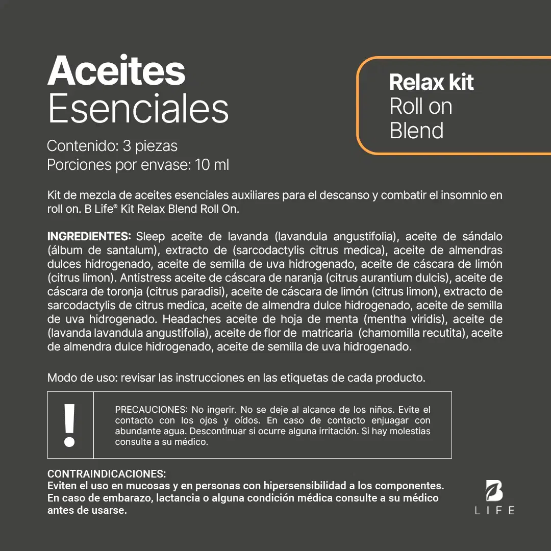 Imagen de Aceite Roll On | Relax Kit 3 piezas 10 ml c/u