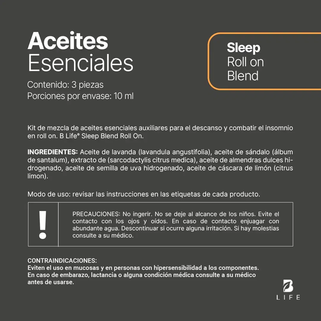 Imagen de Aceite Roll On | Sleep 3 piezas 10 ml c/u