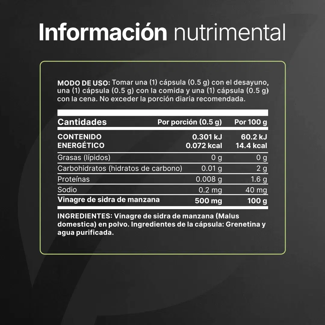 Imagen de Vinagre de Sidra de Manzana | Fórmula Natural en Cápsulas