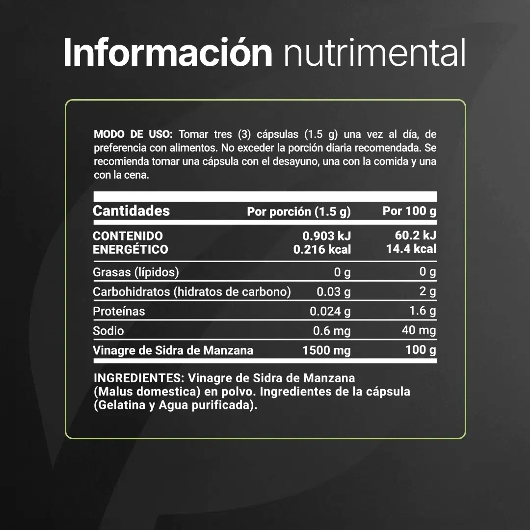 Imagen de Vinagre de Sidra de Manzana | Fórmula Natural en Cápsulas