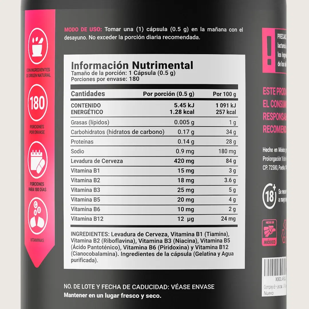 Imagen de Complejo B | adicionado con Levadura de Cerveza