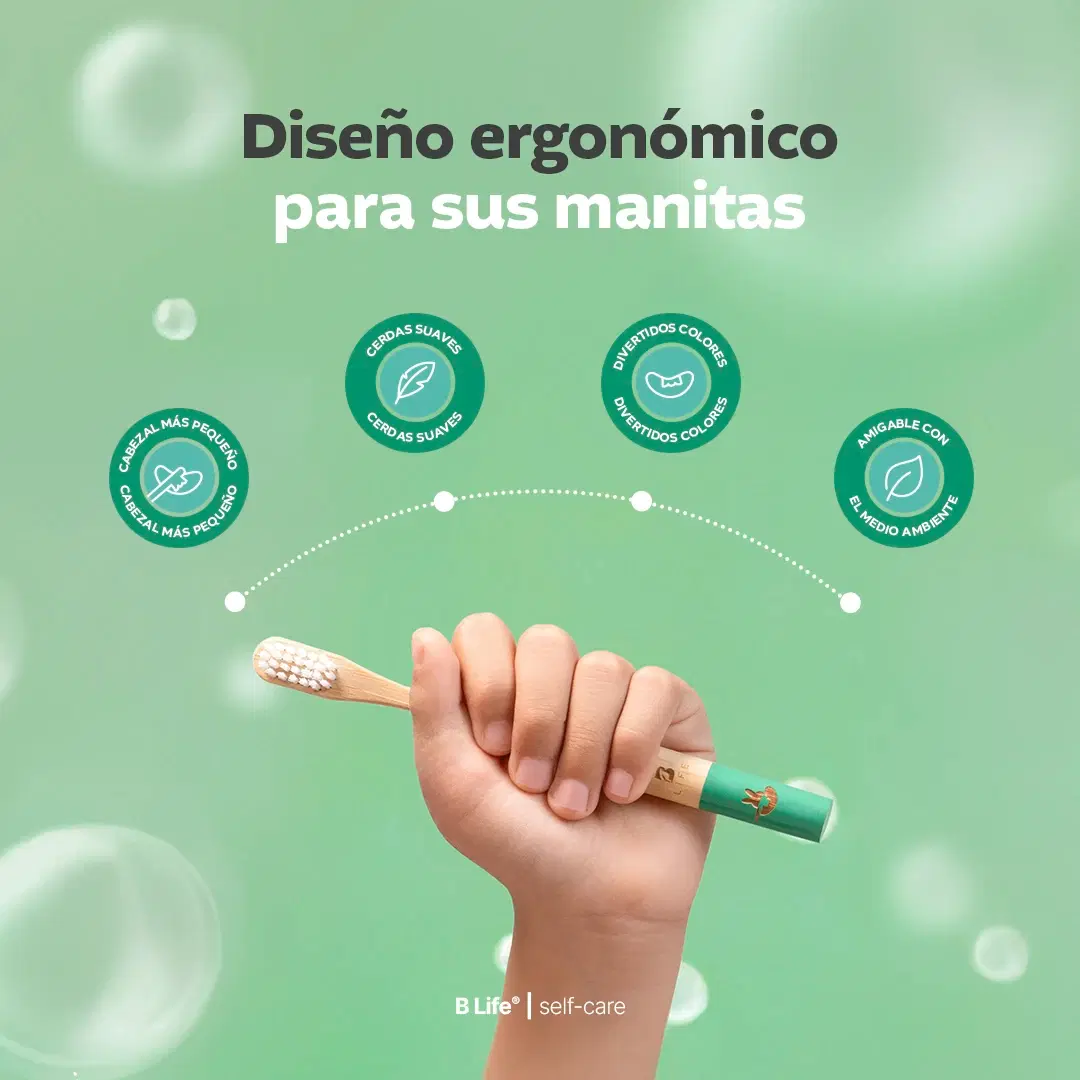 Imagen de Bamboo Toothbrush Kids | Cepillos Dentales de Bambú para Niños 6 o 12 Piezas