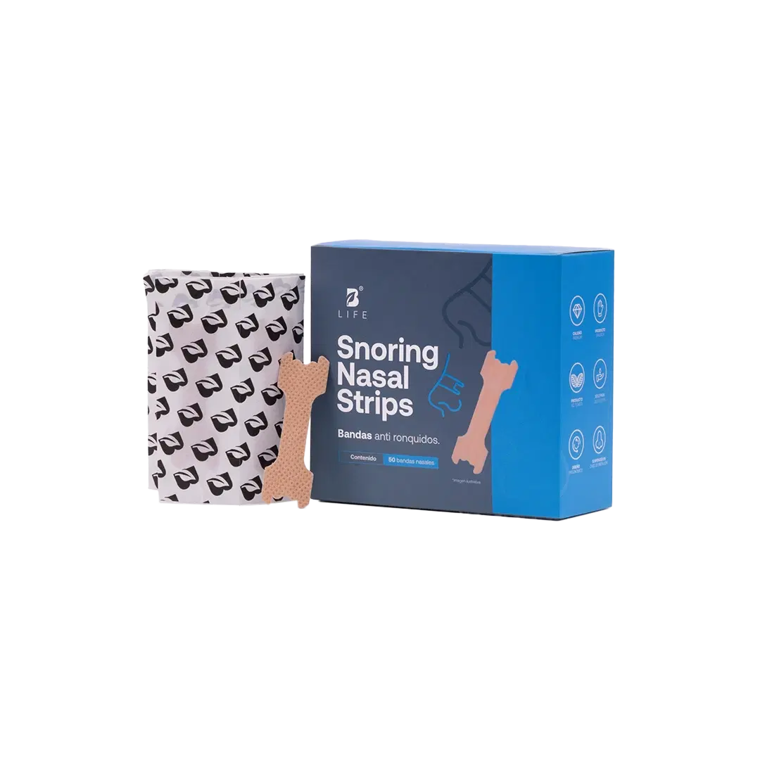 Imagen de Snoring Nasal Strips B Life. Bandas Nasales para Dormir