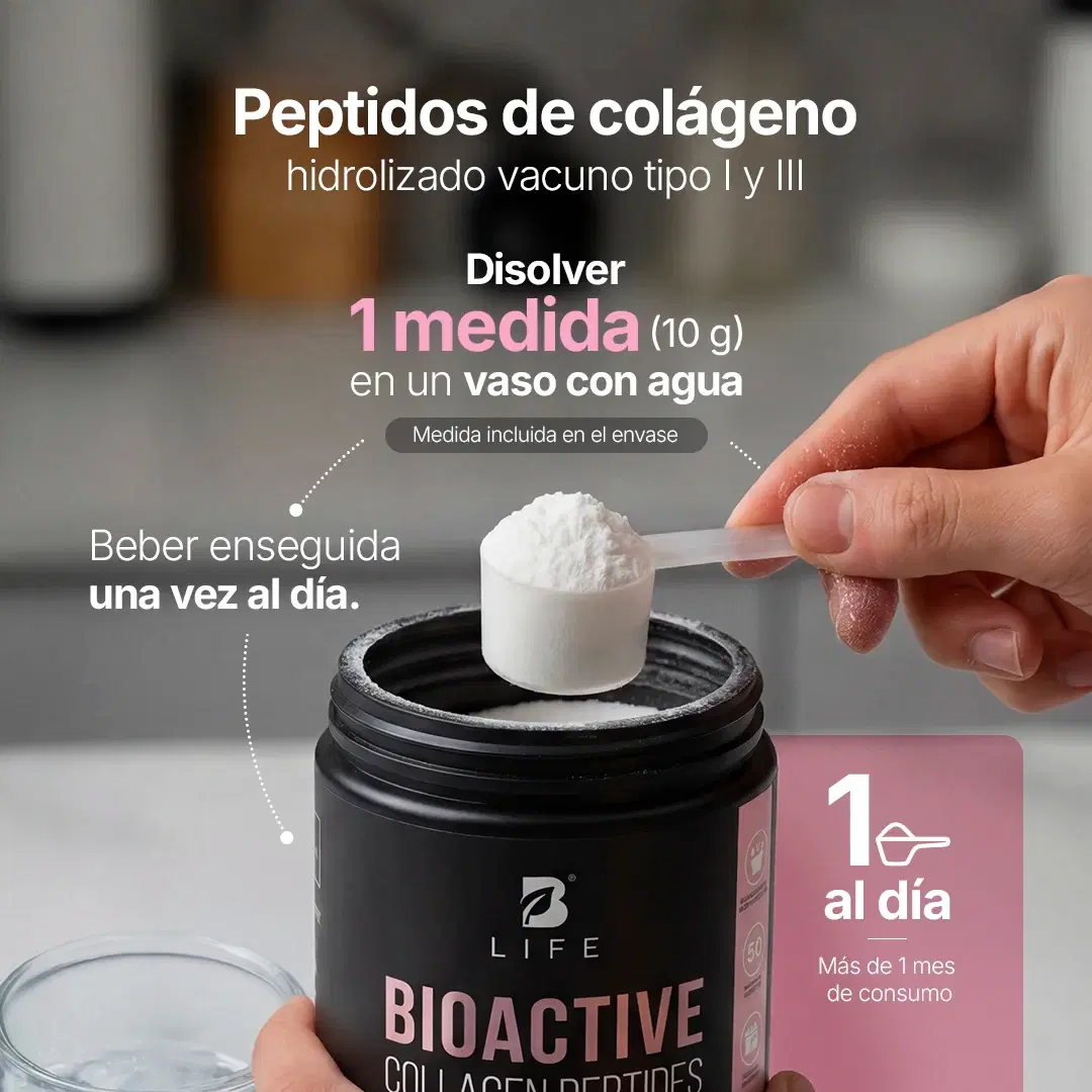 Imagen de Colágeno Hidrolizado en Polvo | Tipo I y III | Sin Sabor | 10 g por porción
