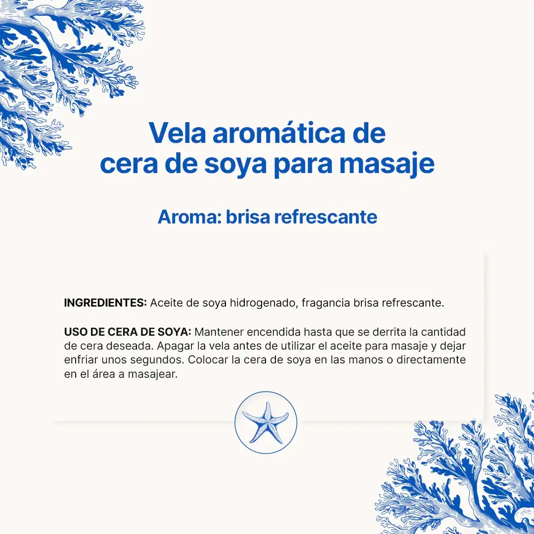 Imagen de Blue Paradise Aromatic Candle | Vela Aromática Brisa Refrescante 600 g