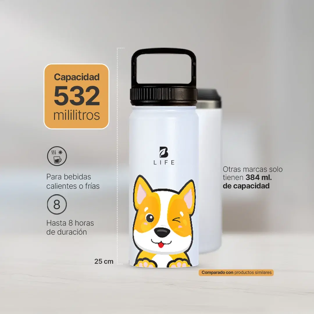 Imagen de Botella Térmica Para Niños | Perrito 355 y 532 ml