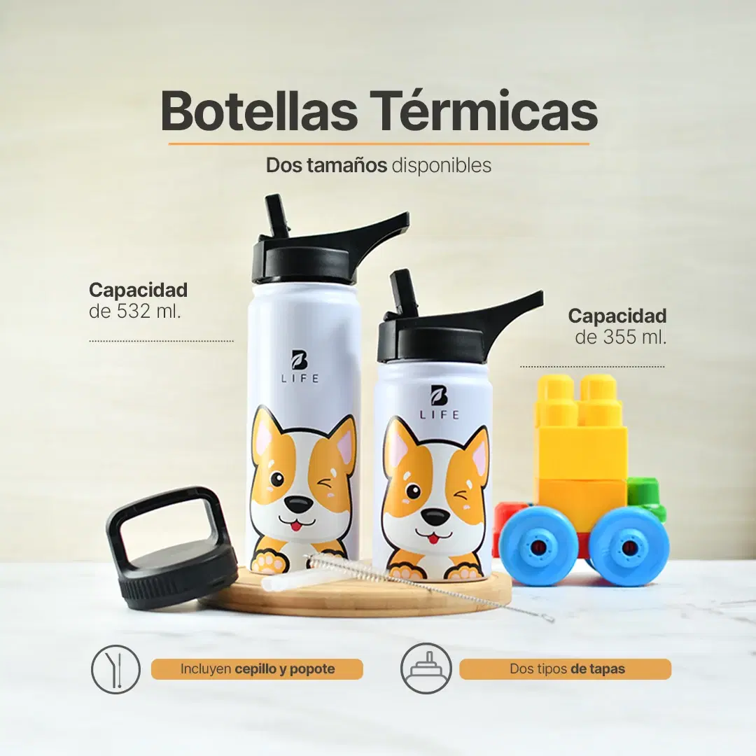 Imagen de Botella Térmica Para Niños | Perrito 355 y 532 ml