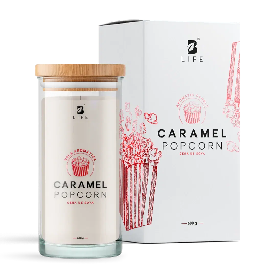 Imagen de Caramelized Popcorn Aromatic Candle | Vela Aromática Palomita Caramelizada 600 g