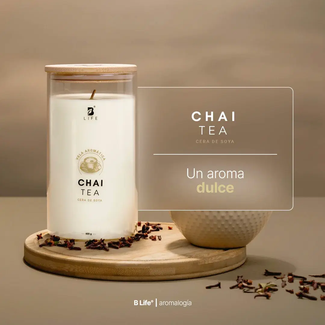 Imagen de Chai Tea Aromatic Candle | Vela Aromática Té Chai 600 g