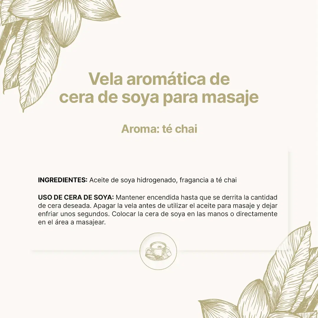 Imagen de Chai Tea Aromatic Candle | Vela Aromática Té Chai 600 g