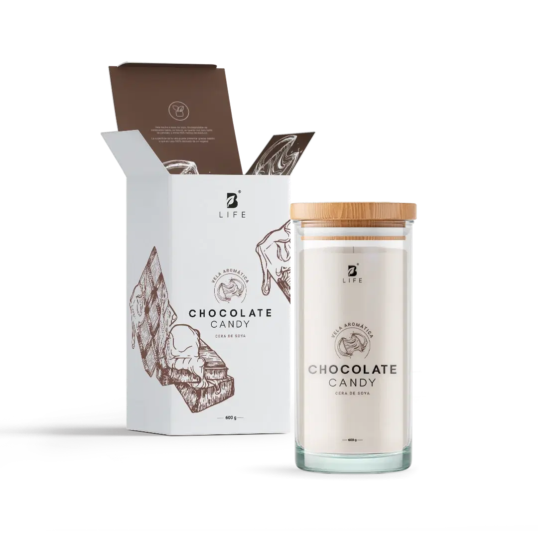 Imagen de Chocolate Candy Aromatic Candle | Vela Aromática Dulce de Chocolate 600 g
