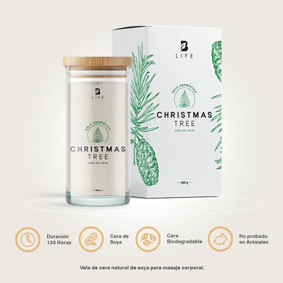 Imagen de Christmas Tree Aromatic Candle | Vela Aromática Árbol de Navidad 600 g