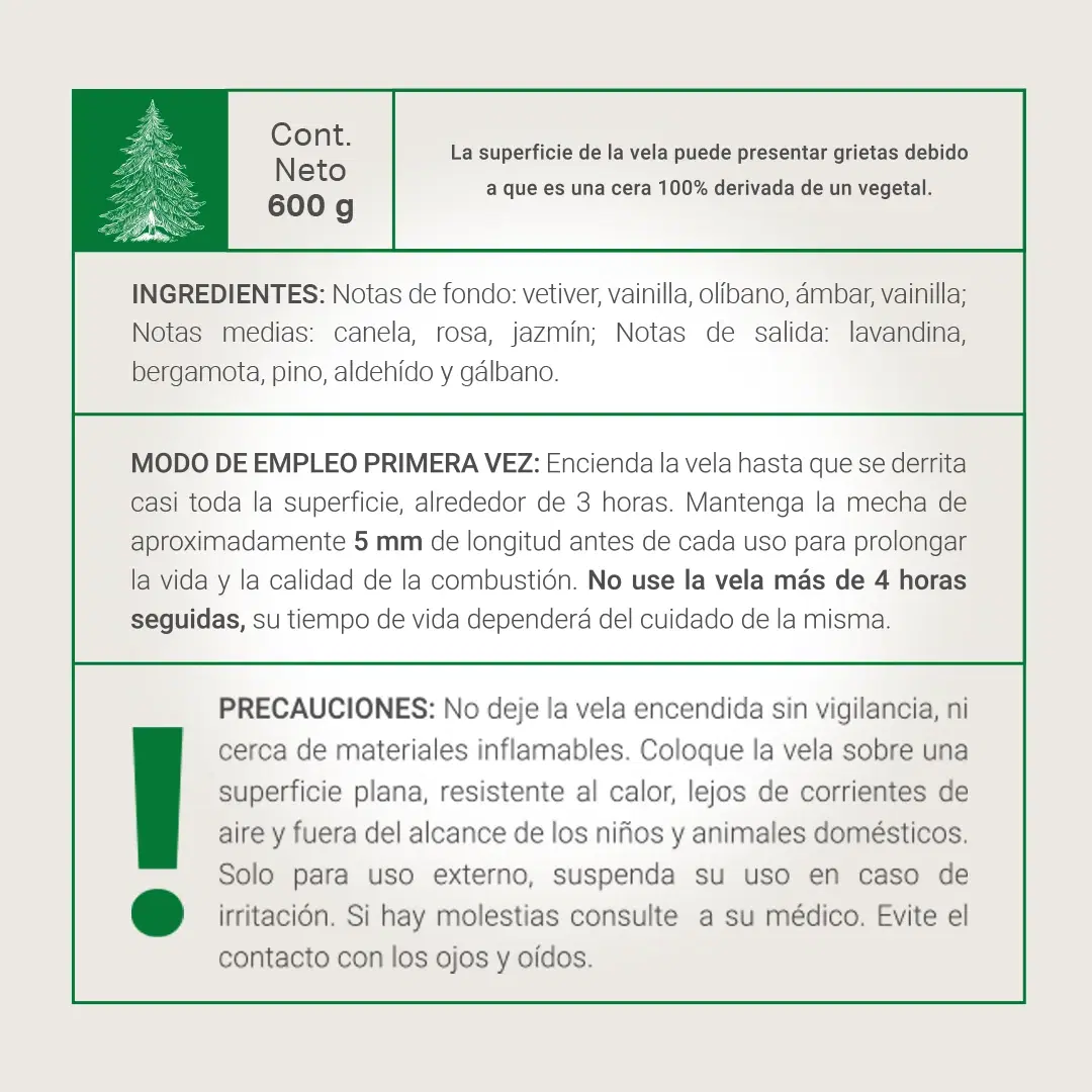 Imagen de Christmas Tree Aromatic Candle | Vela Aromática Árbol de Navidad 600 g