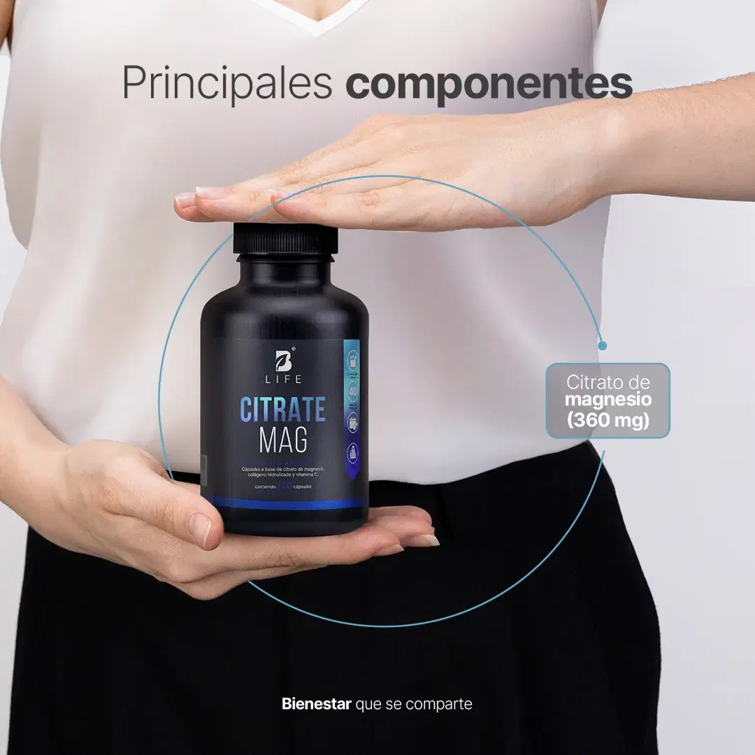 Imagen de Citrato de Magnesio Puro | con Vitamina C y Colágeno Hidrolizado