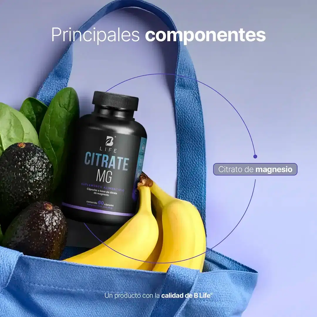 Imagen de Citrato de Magnesio Puro | 1600 mg por Porción | 60 Cápsulas