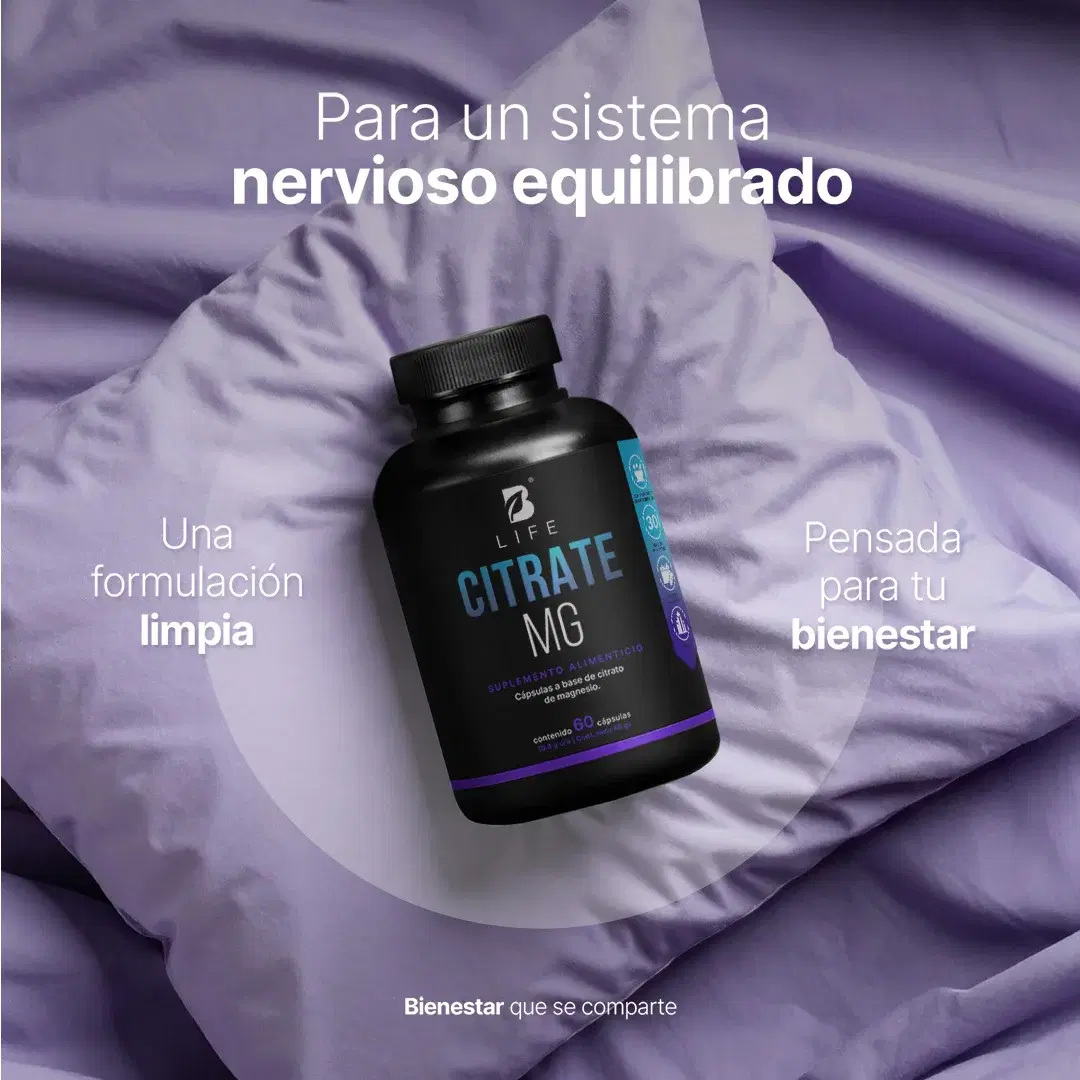 Imagen de Citrato de Magnesio Puro | 1600 mg por Porción | 60 Cápsulas