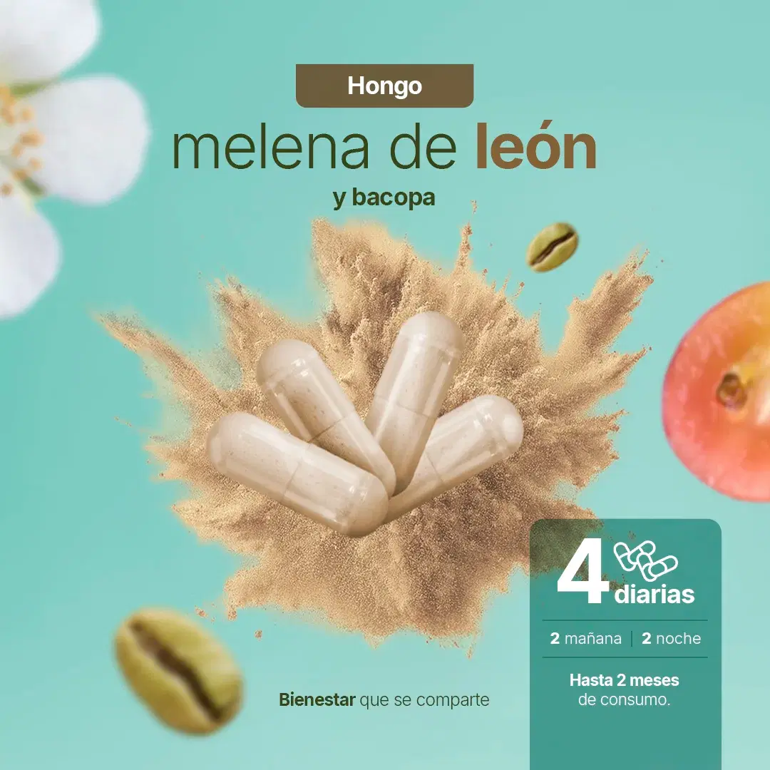 Imagen de Mezcla Platinum | Hongo Melena de León, Bacopa, Tirosina, Café Verde | 240 cápsulas