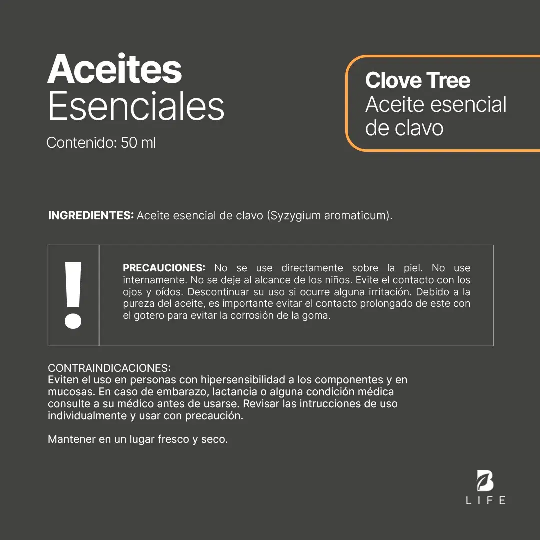 Imagen de Clove Tree Essential Oil | Aceite esencial de Clavo 50 ml
