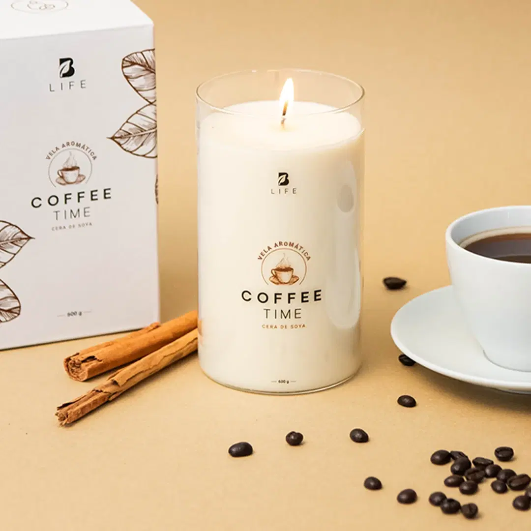 Imagen de Coffee Time Aromatic Candle | Vela Aromática de Café Recién Hecho 600 g