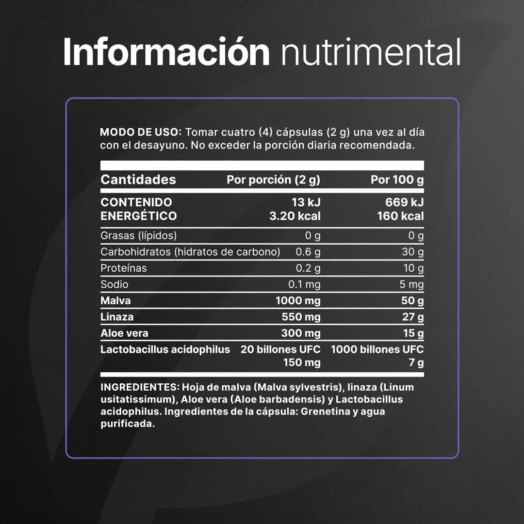 Imagen de Lactobacillus Acidophilus | con Malva, Linaza, Aloe Vera