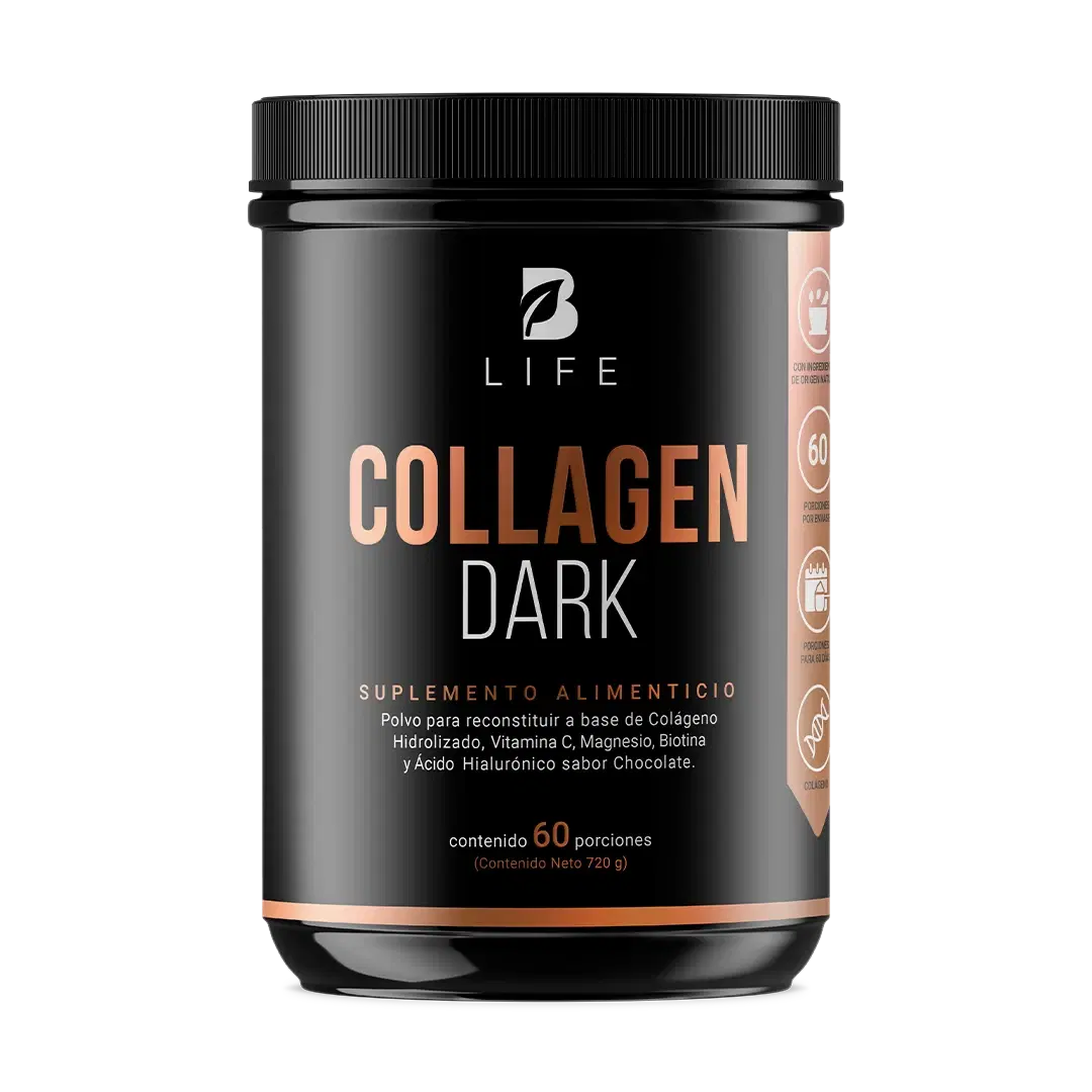 Imagen de Colágeno Hidrolizado en Polvo sabor Chocolate | con Vitamina C, Magnesio, Biotina y Ácido Hialurónico | 720 gramos