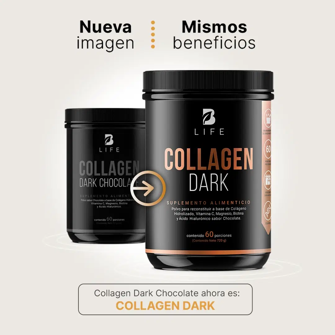 Imagen de Colágeno Hidrolizado en Polvo sabor Chocolate | con Vitamina C, Magnesio, Biotina y Ácido Hialurónico | 720 gramos